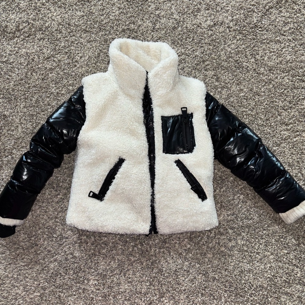 SAM Black and White Quilted Jacket